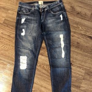 Dylan George Side Zipper Jeans Distressed